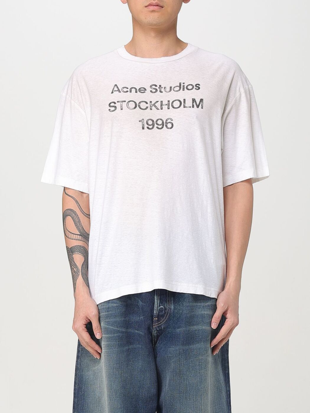 Acne Studios プリント クルーネックTシャツ 大人気 数量限定 Acne Studios アクネストゥディオズ Tシャツ CL0218 FN-UX