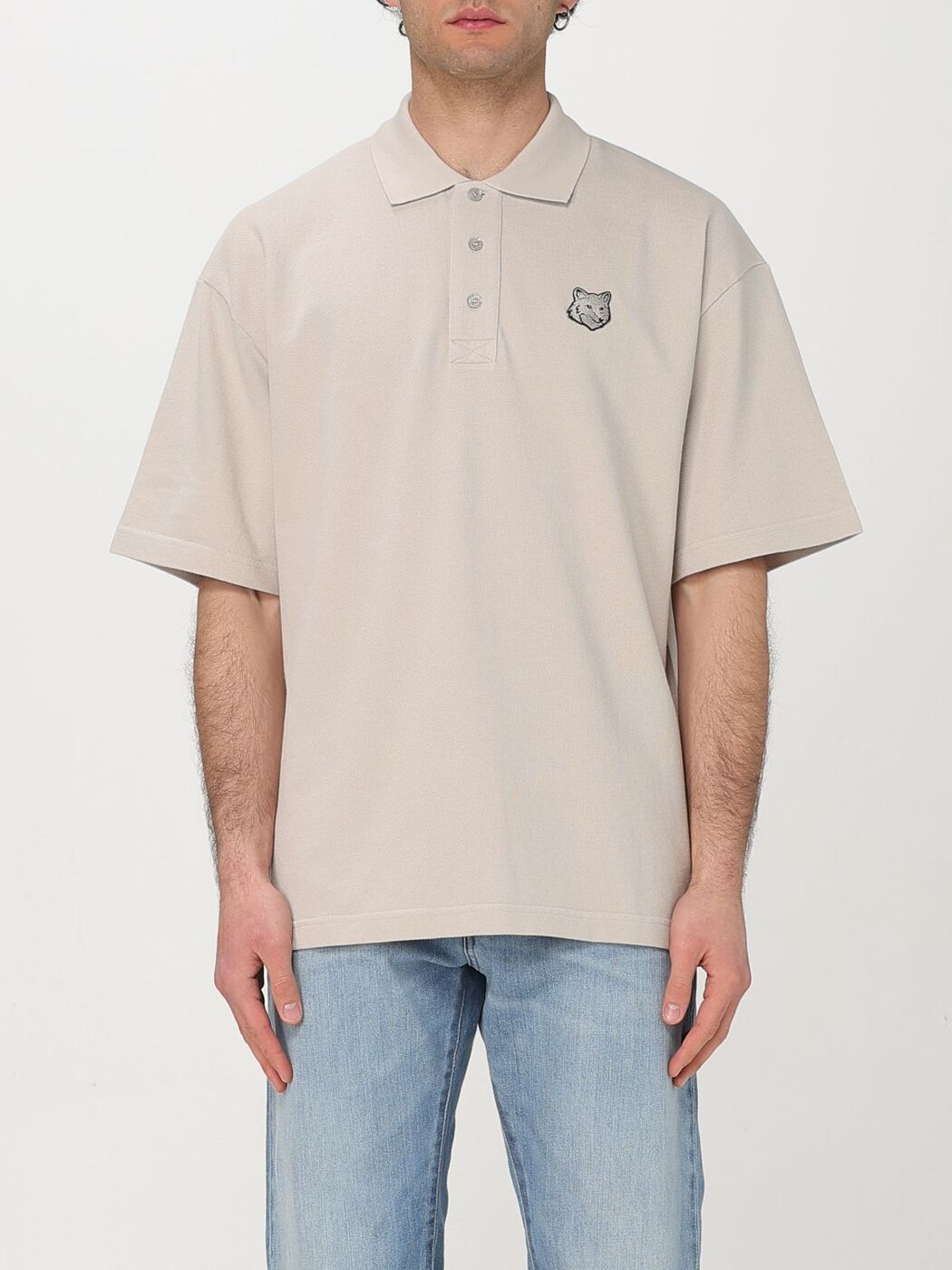 メゾンキツネのポロシャツ 楽天市場】メゾンキツネ MAISON KITSUNE ポロシャツ グレー
