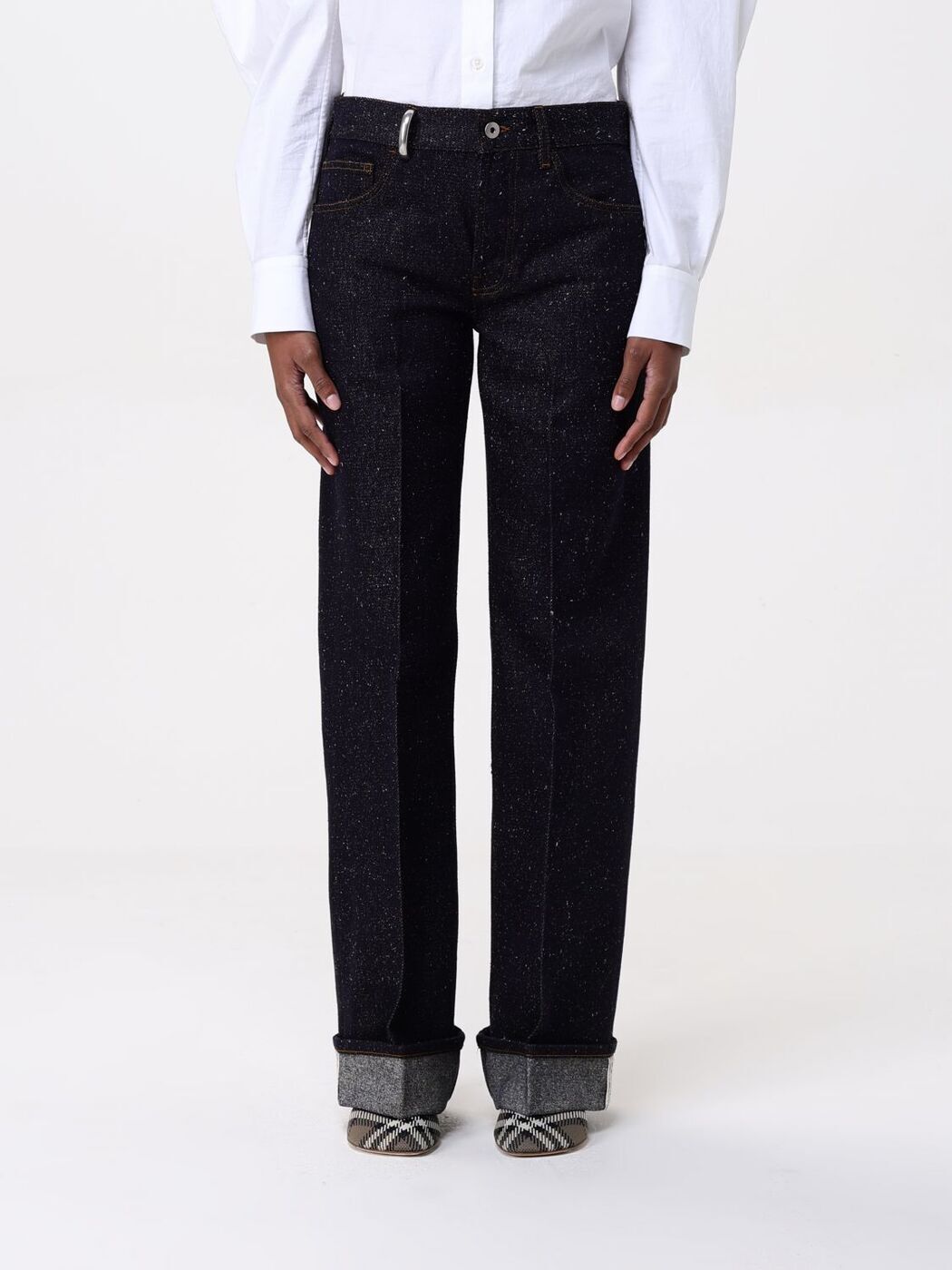 【関税＆送料込み】Burberry Straight Fit Jeans Black Straight Fit Jeans by Burberry on Sale