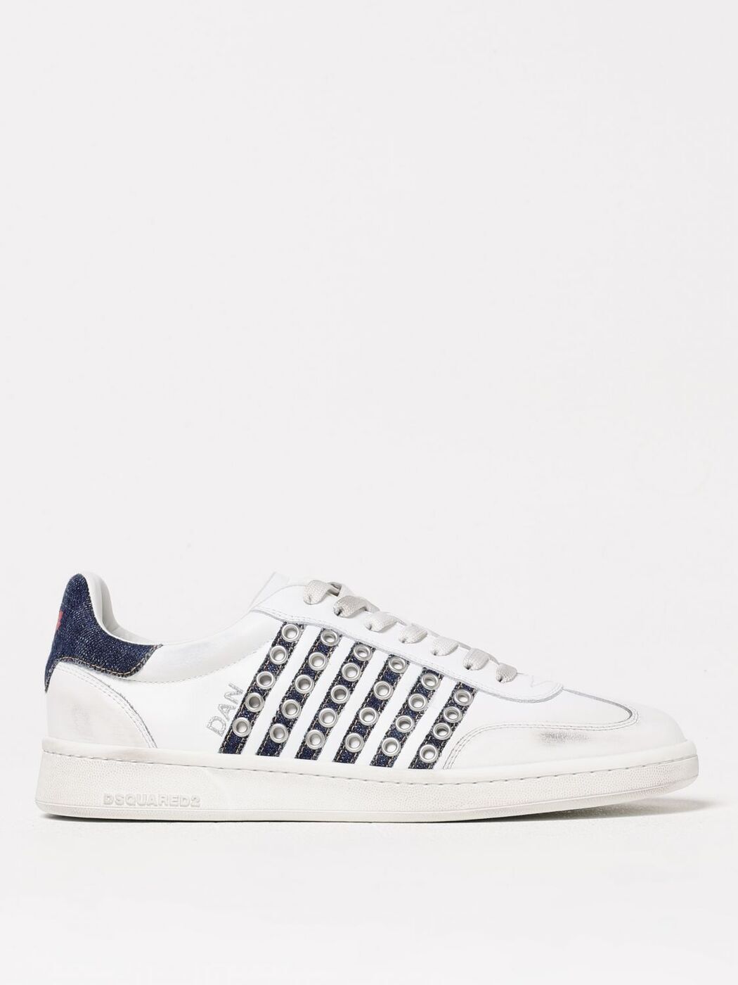 Dsquared2【leather sneakers☆ホワイト/ブルー】関税送料込 楽天市場】ディースクエアード DSQUARED2 スニーカー ホワイト