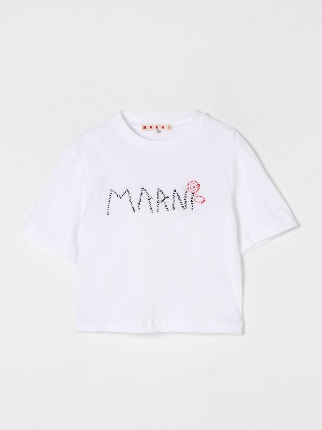 MARNI マルニ Long Sleeve T Shirts Tシャツ 長袖 クルーネック ロゴプリント コットン シンプル 大人もOK キッズ メンズ レディース M01066 M00NE MARNI マルニ Long Sleeve T Shirts Tシャツ 長袖 クルーネック