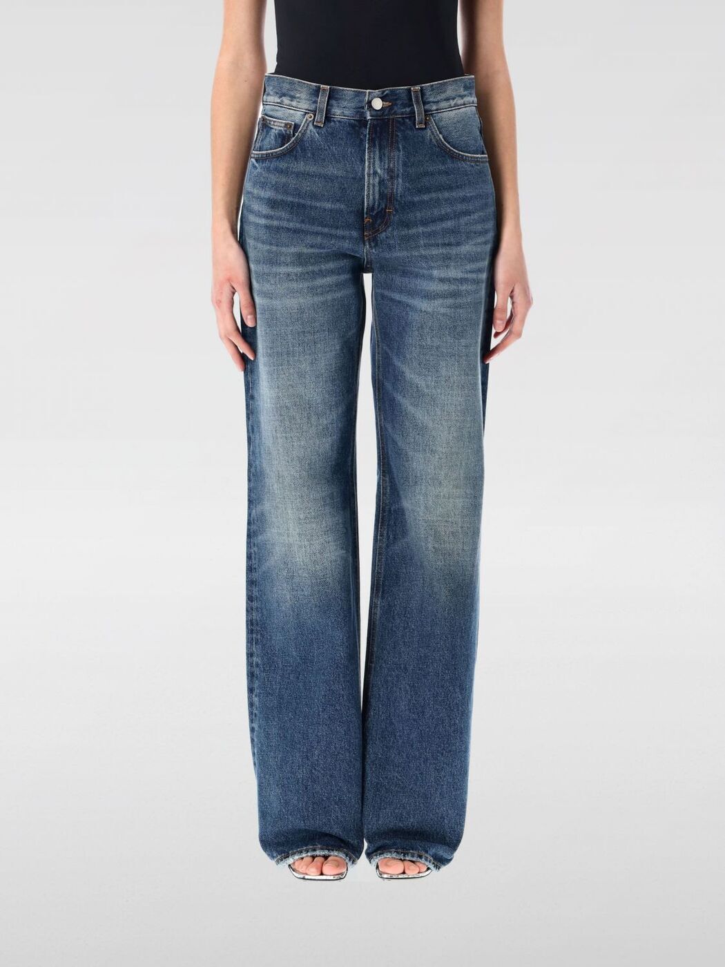 デニム・ジーパン KHAITE Woman Jeans Denim 1162908009 009 Indigo Corben jeans Khaite - women - KHAITE