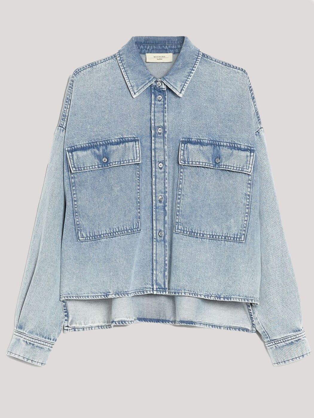 ASPESI 売れ筋商品|||アスペジ シャツ トップス レディース Shirts Blue ASPESI(アスペジ) ブラウス・シャツ(レディース) - 海外通販のBUYMA