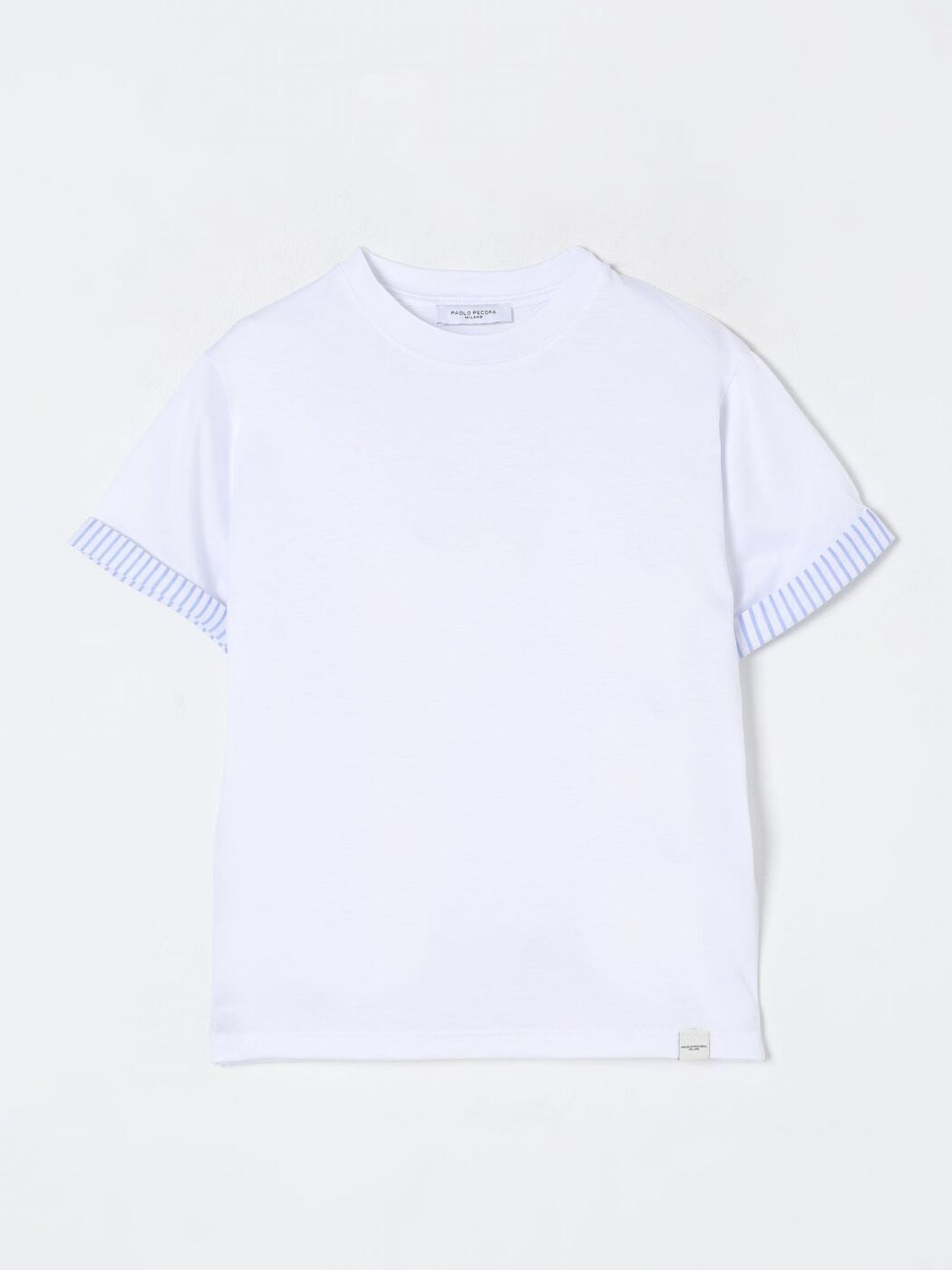 【1000円OFFクーポン配布中!!】 パオロペコラ PAOLO PECORA ロングスリーブTシャツ Tシャツ ボーイズ ホワイト Long sleeve t-shirts PP4050 White 関税 送料無料 ラッピング無料 2025SS gi画像