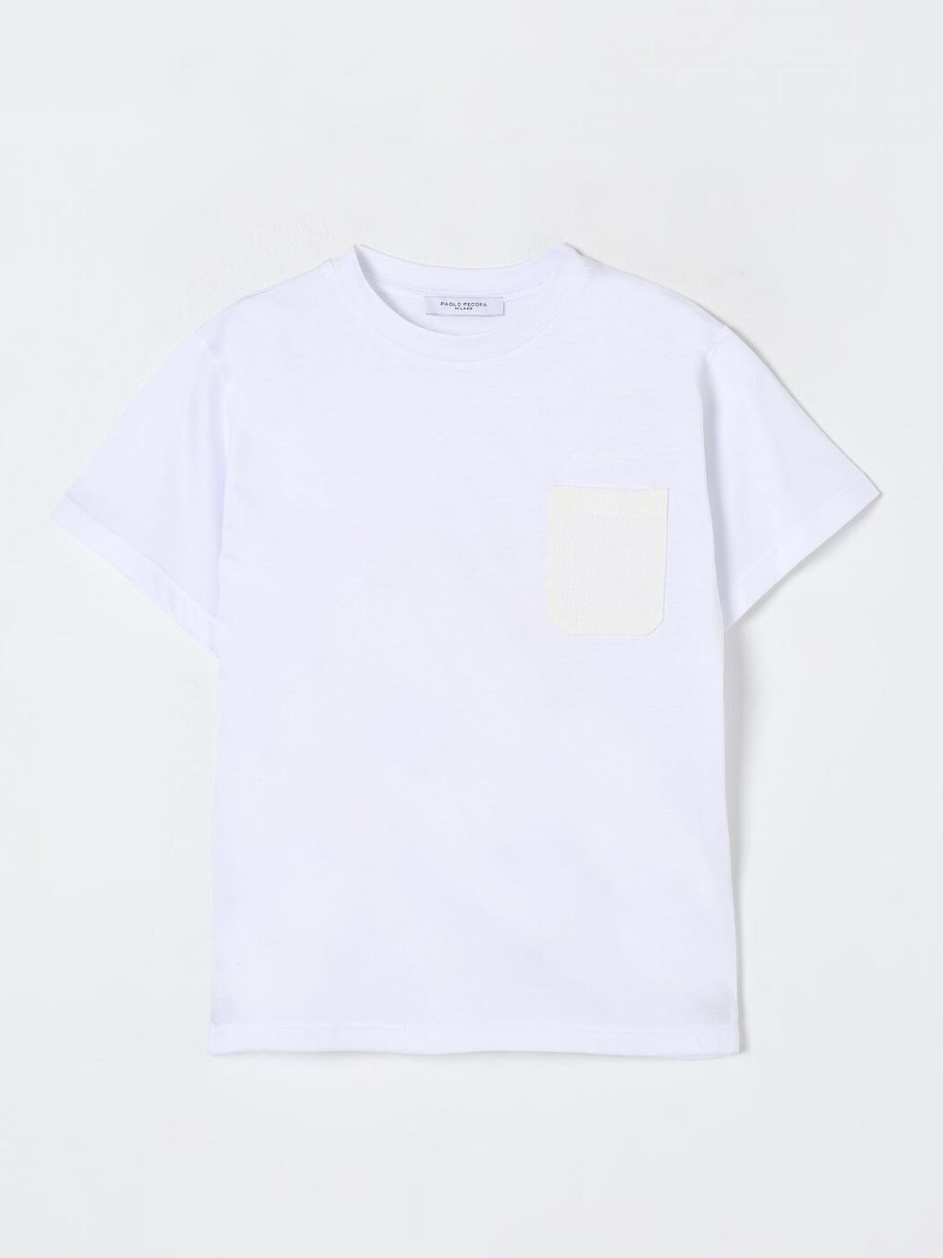 【1000円OFFクーポン配布中!!】 パオロペコラ PAOLO PECORA ロングスリーブTシャツ Tシャツ ボーイズ ホワイト Long sleeve t-shirts PP4037 White 関税 送料無料 ラッピング無料 2025SS gi画像