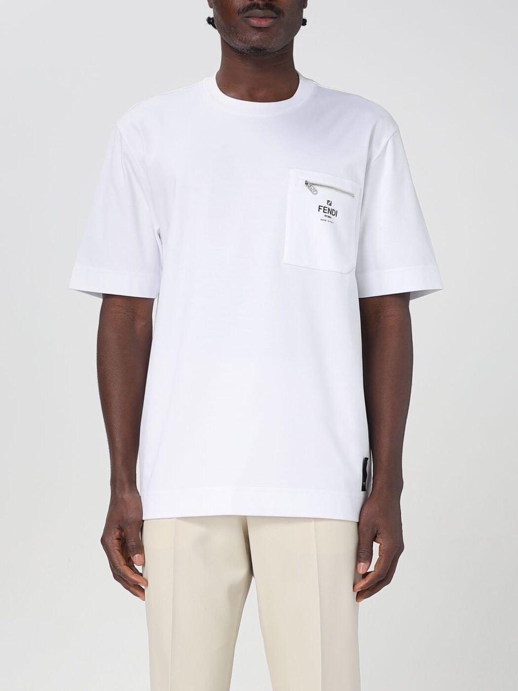 FENDI ホワイト/レッド Tシャツ FY0936ARYYF0QA0_01?wid=2000&