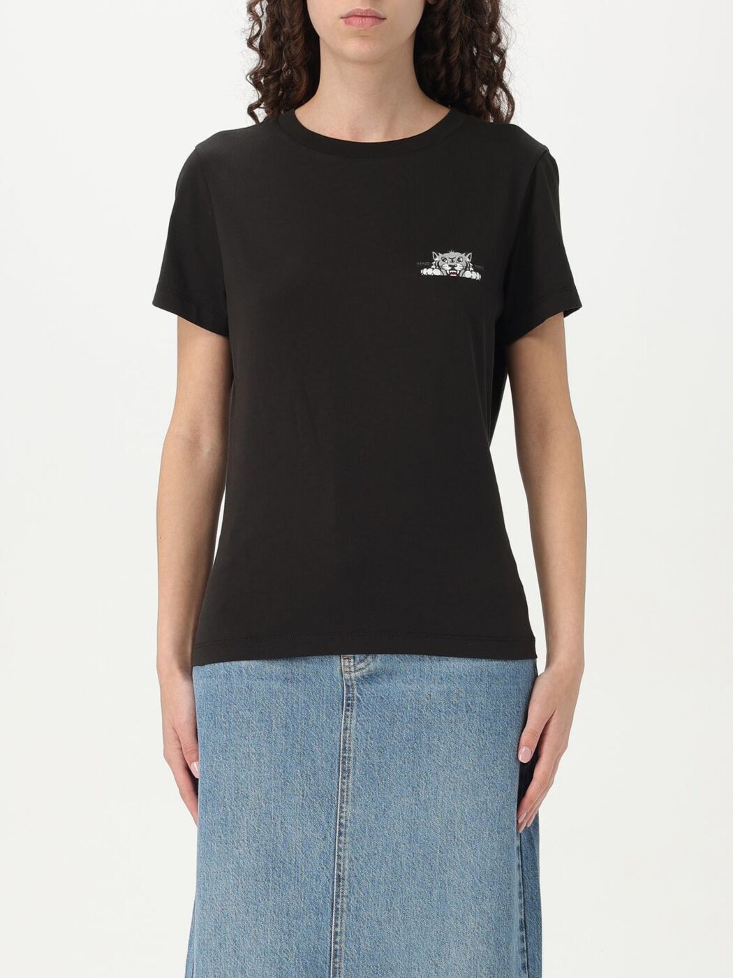 KENZO ケンゾー Tiger Zip Polo Shirt F952TO782955 ポロシャツ Tシャツ 半袖 ハーフジップ タイガー ロゴ レディース KENZO ケンゾー Tiger Zip Polo Shirt F952TO782955 ポロシャツ