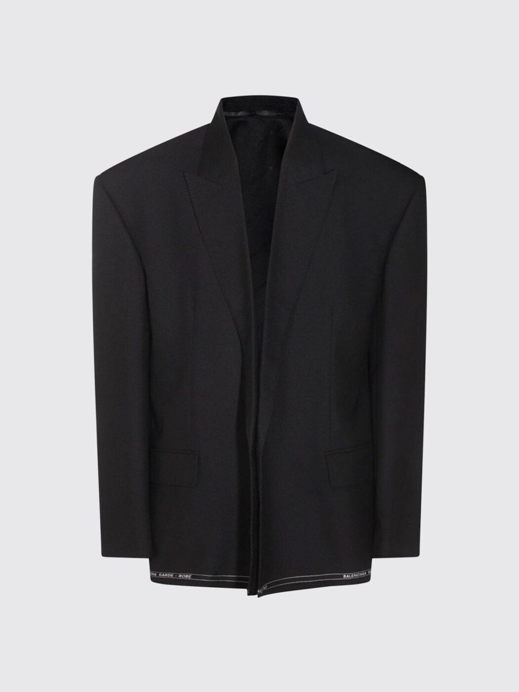【関税＆送料込み】Balenciaga Blazers & Vests Black Oversize blazer Balenciaga - Nike Sportswear Dye Wash