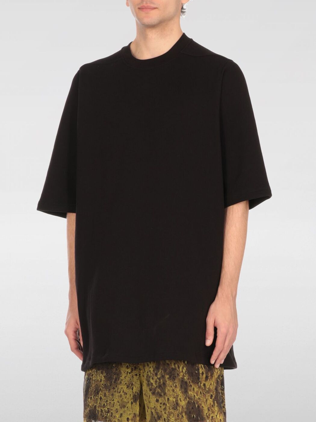 関送込【RICK OWENS】Tシャツ クルーネック 半袖 無地 コットン 関送込！RICK OWENS コットン 半袖 無地 Tシャツ Tシャツ