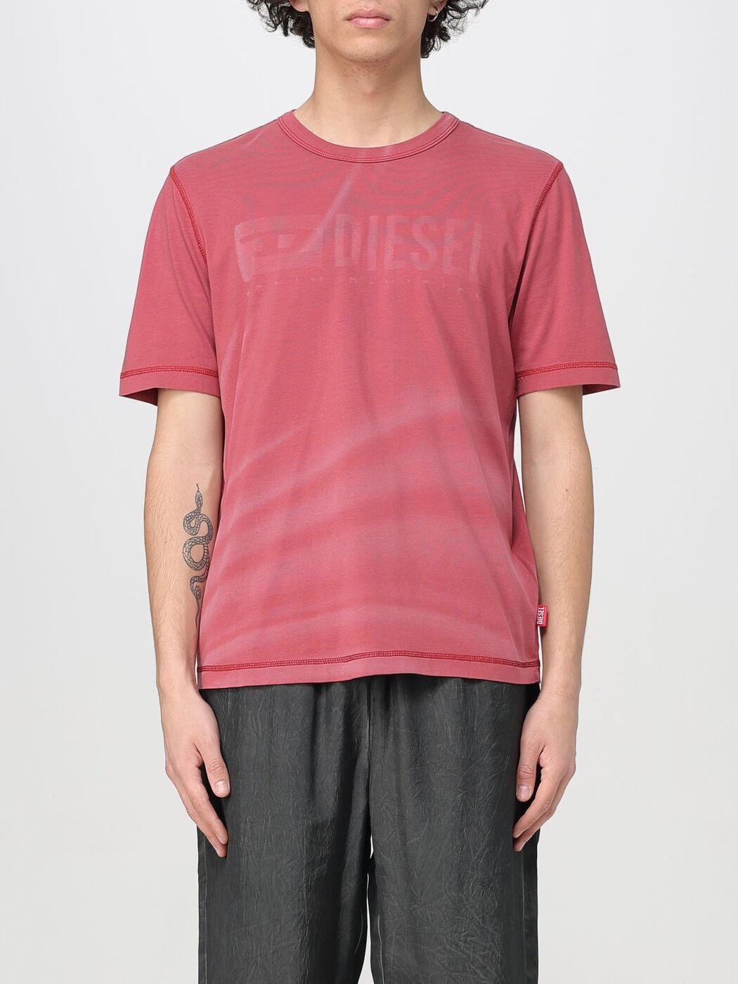 DIESEL tシャツ ピンク スリムフィット A16146_0CPAJ_3DM_C.jpg
