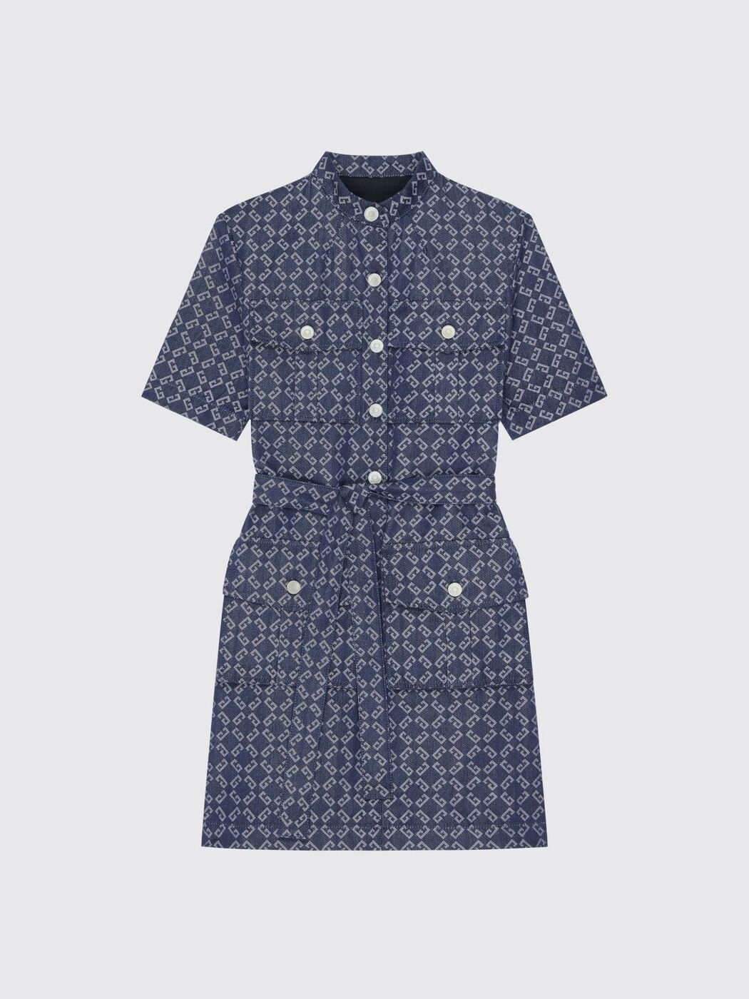 GIVENCHYのワンピースです 日本製]バンドカラーシャツワンピース(ワンピース) | GIANNI LO