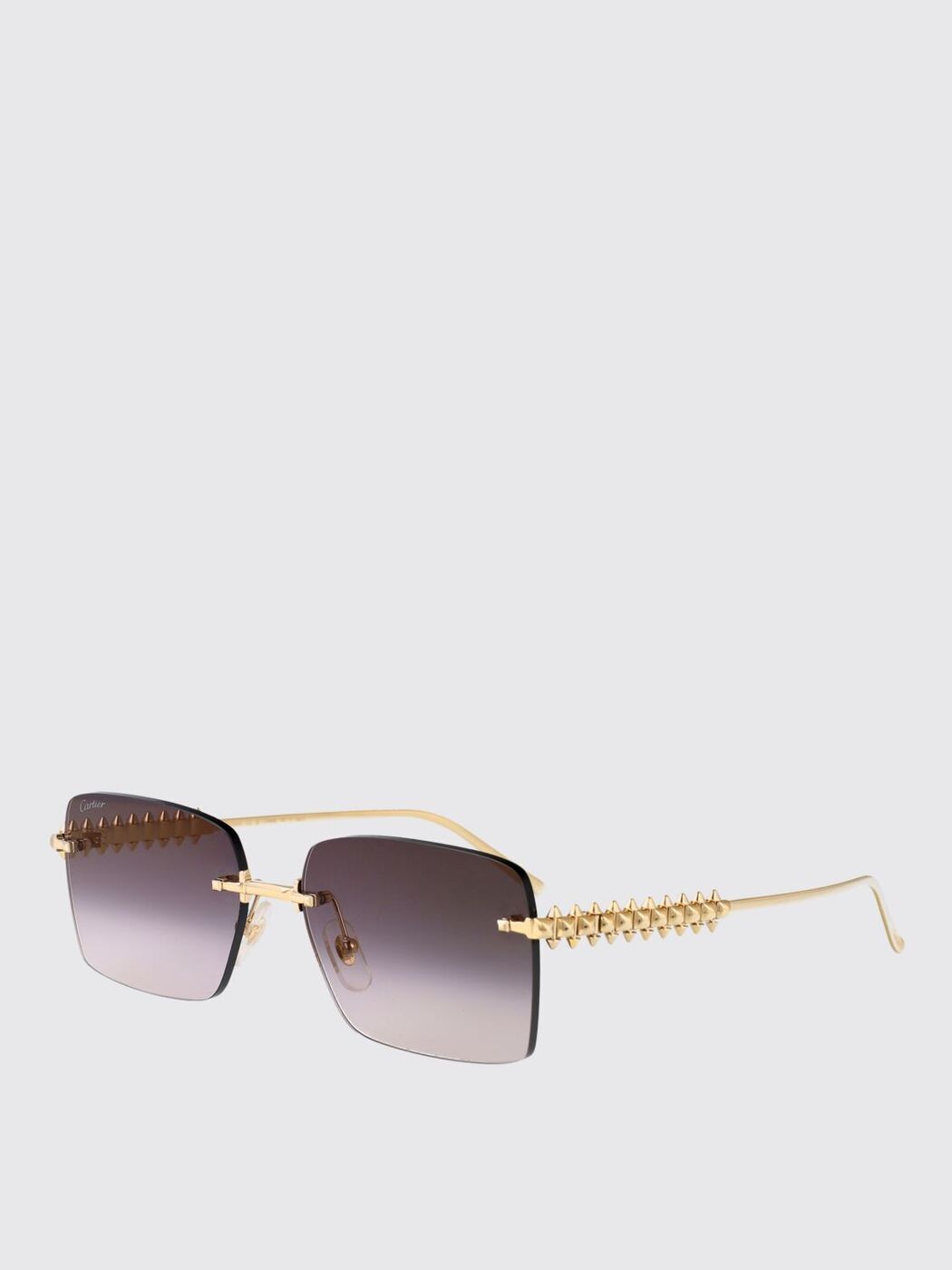 Cartier　メンズ＆レディース　サングラス　ブラウン　ロゴ付美品 44529-1.jpg