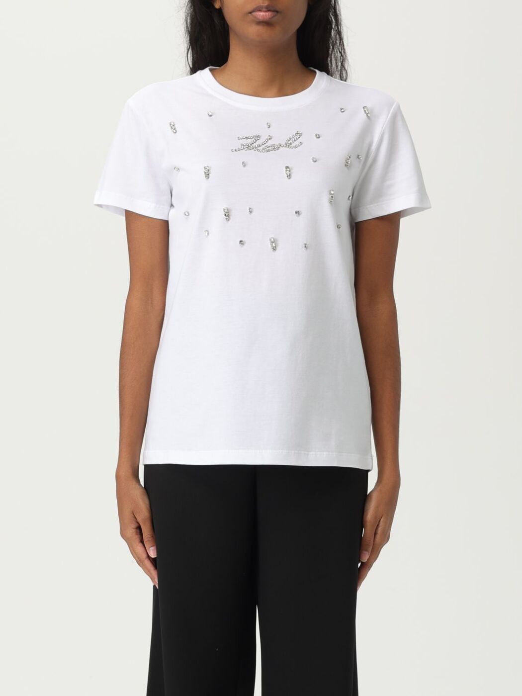 Karl Lagerfeld - カールラガーフェルドの上質でキラキララインストーンがお洒落なTシャツ 楽天市場】カールラガーフェルド KARL LAGERFELD レディース
