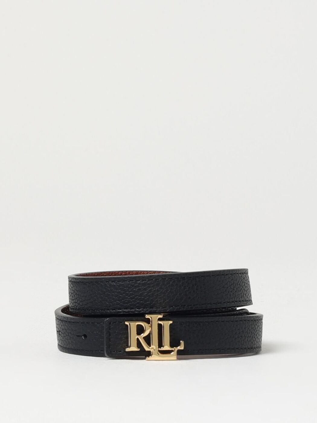 25ss ローレンラルフローレン ベルト ゴールド金具 ロゴ刻印 レザー 黒 25ss ローレンラルフローレン ベルト ゴールド金具 ロゴ刻印