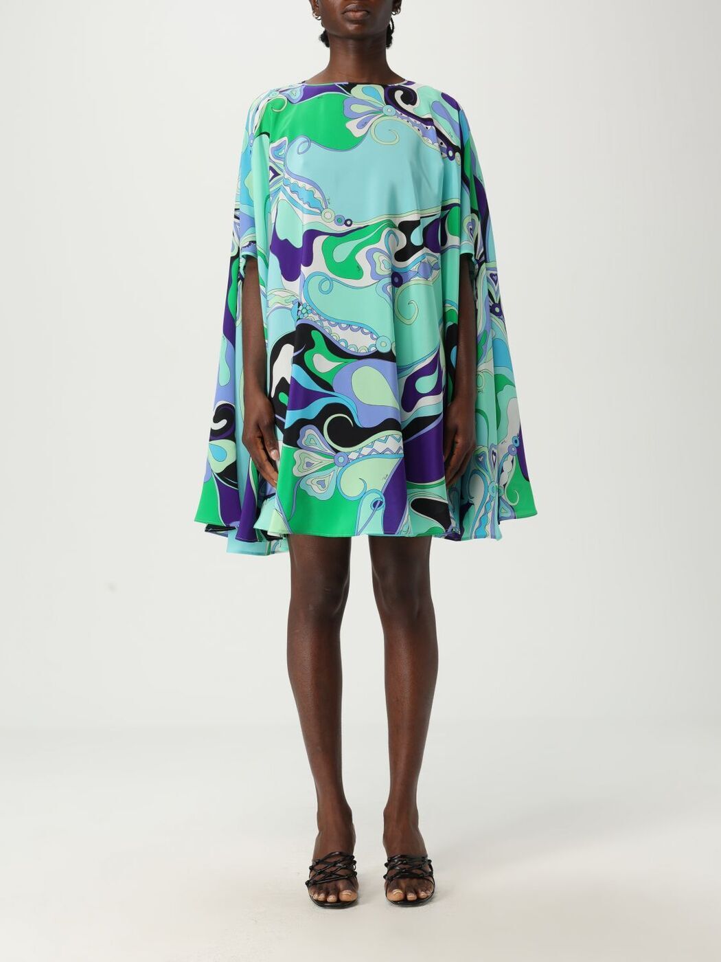 Emilio Pucci grasshopper ワンピース ドレス 幾何学 美品◇エミリオプッチ ワンピース EMILIO PUCCI 幾何学模様