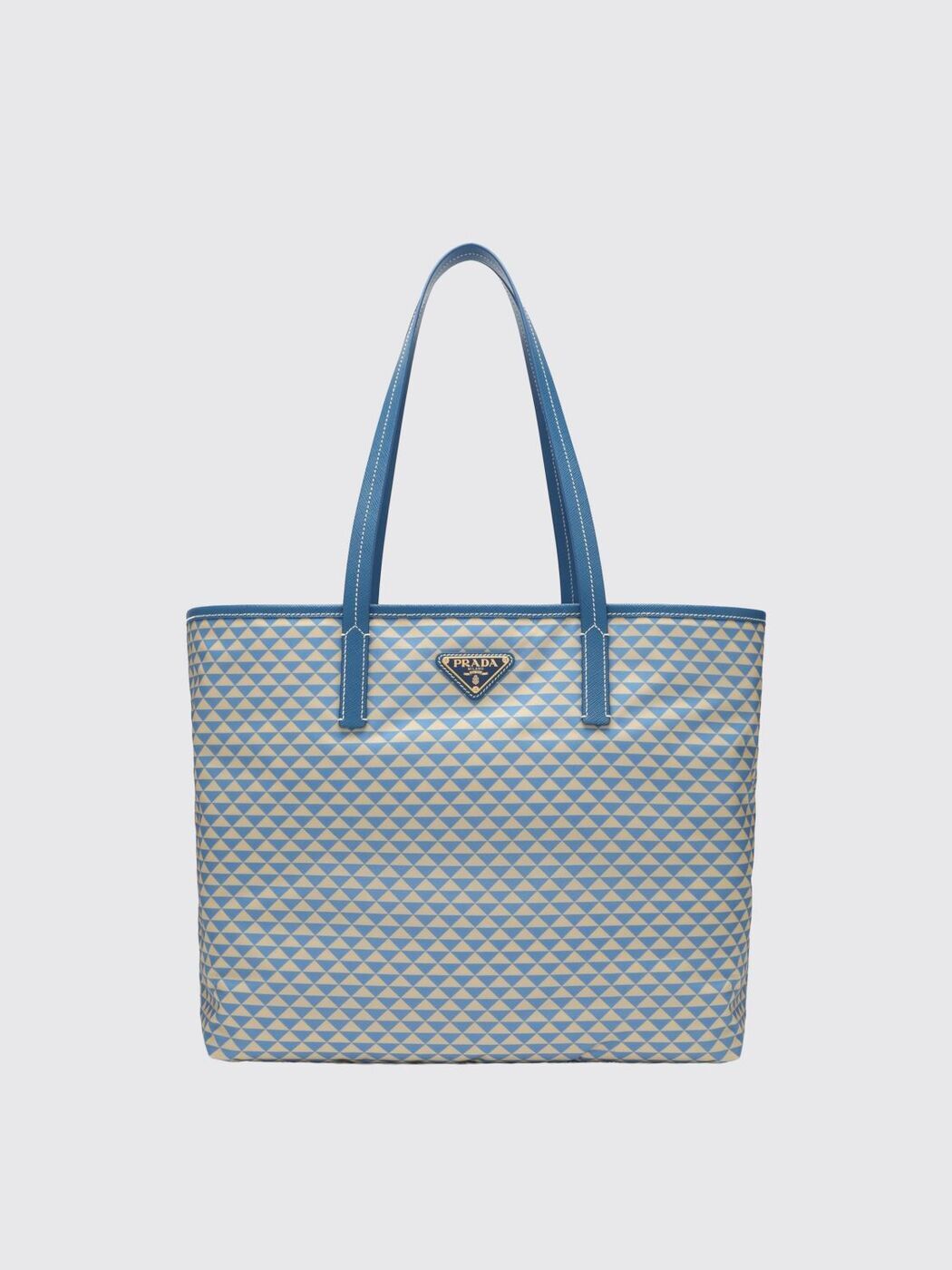 PRADA リネンブレンド トートバッグ ナチュラル リネンブレンド トートバッグ | PRADA