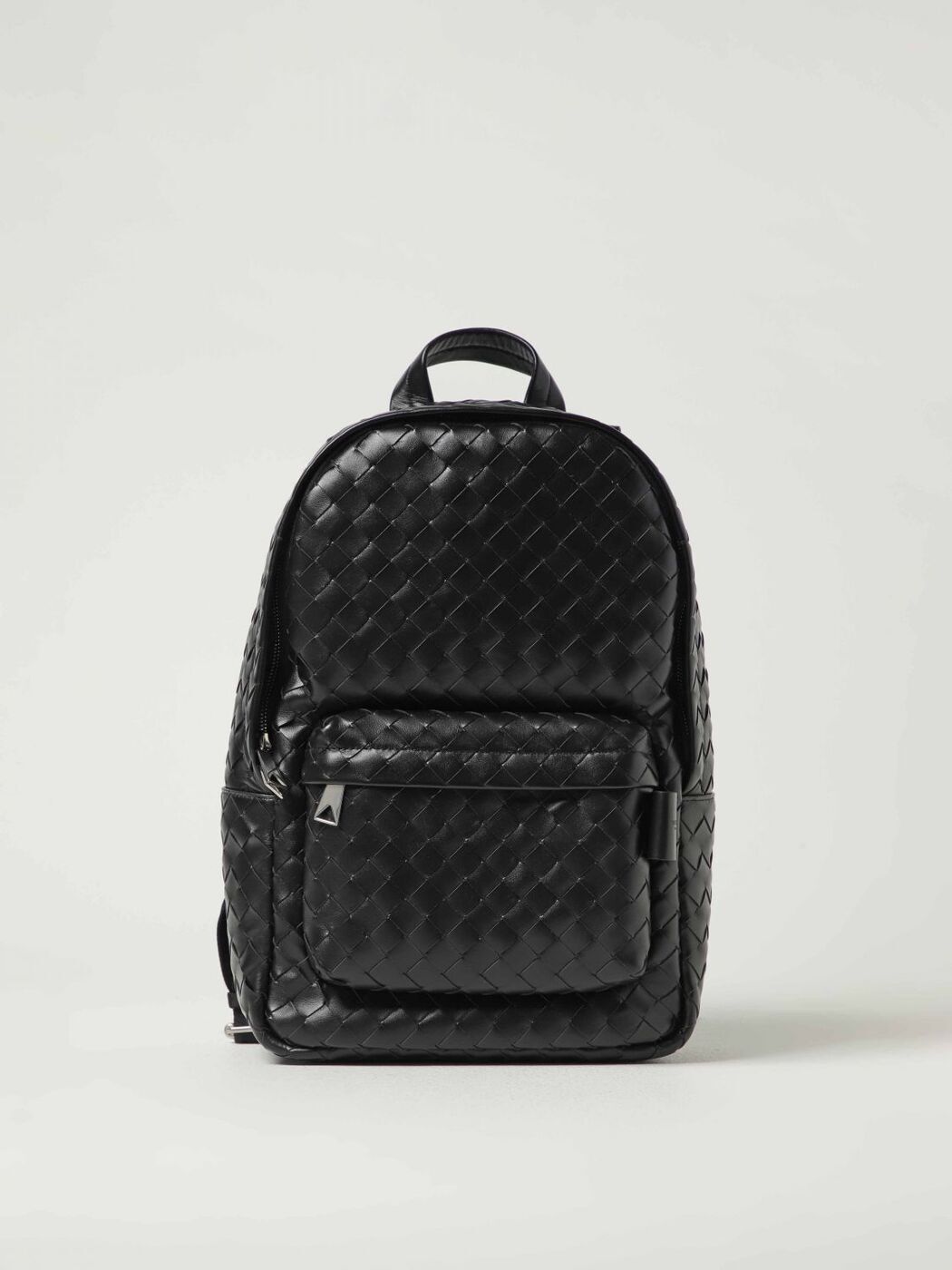 ボッテガヴェネタ ブラックパテントレザーミニリュック 関込】BOTTEGA VENETA ボッテガヴェネタ◇レザー バックパック