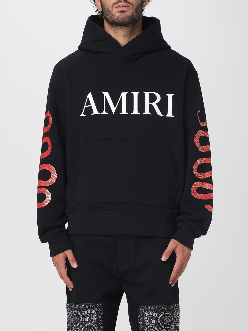 YZERR着用 AMIRI ブラック スウェット トレーナー org.jpg