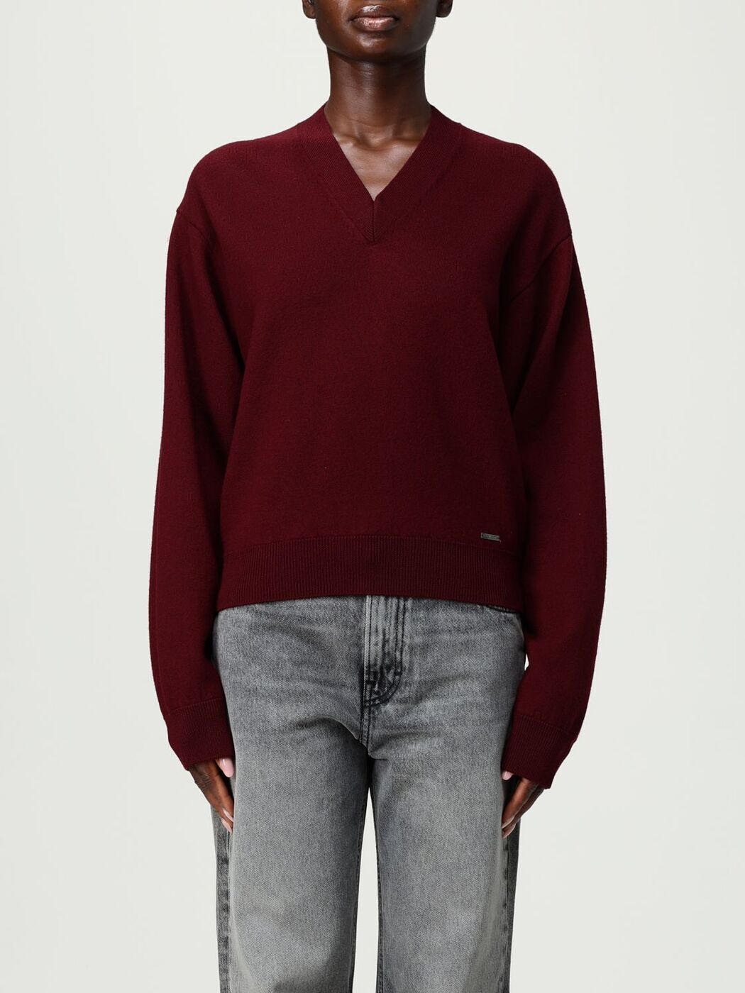 DSQUARED2 ダメージ加工 ローゲージニット Vネック DSQUARED2 ダメージ加工 ローゲージニット Vネック