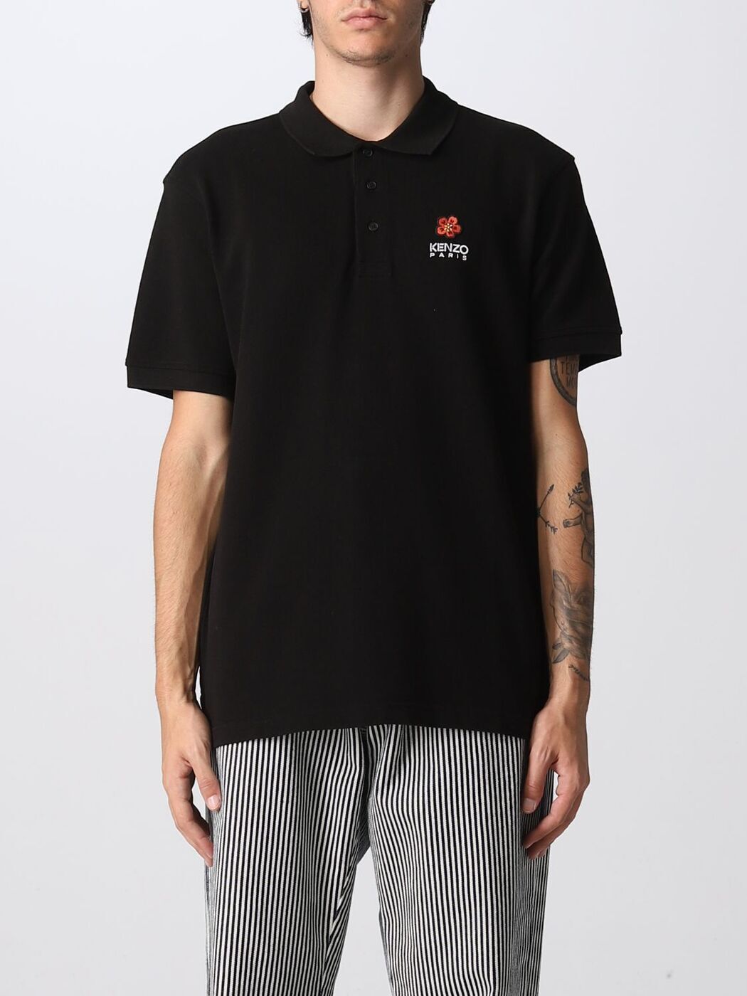 KENZO ブラック ポロシャツ 19429395_43197431_600.jpg