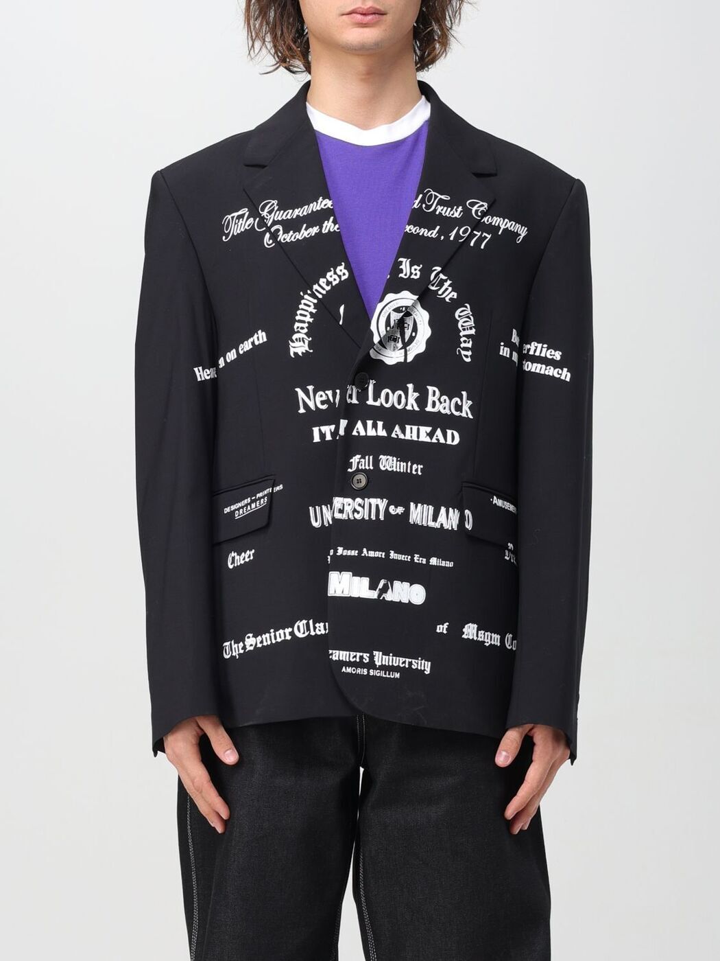 【美品】　MSGM キッズ(10Anni) 総柄ロゴ　アウター 楽天市場】夏祭 ジャケット メンズ コーチジャケット ジャガード