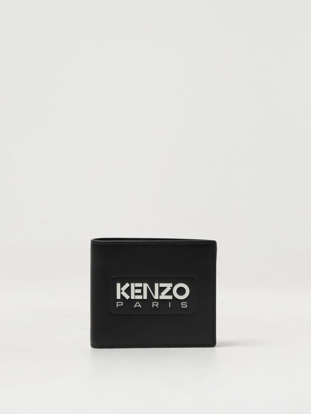 【3/26まで】KENZO ブラック ウォレット KENZO タイガー 刺繍 二つ折り財布 メンズ F965PM323L4999C
