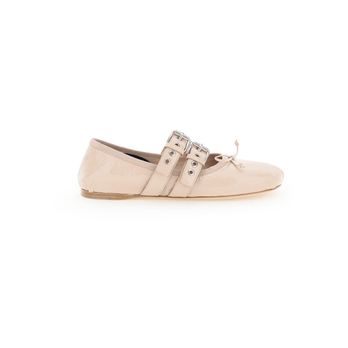 MIU MIU ミュウ ミュウ Rosa Miu miu embossed patent ballerinas フラットシューズ レディース 春夏2022 5F466A H27 ik