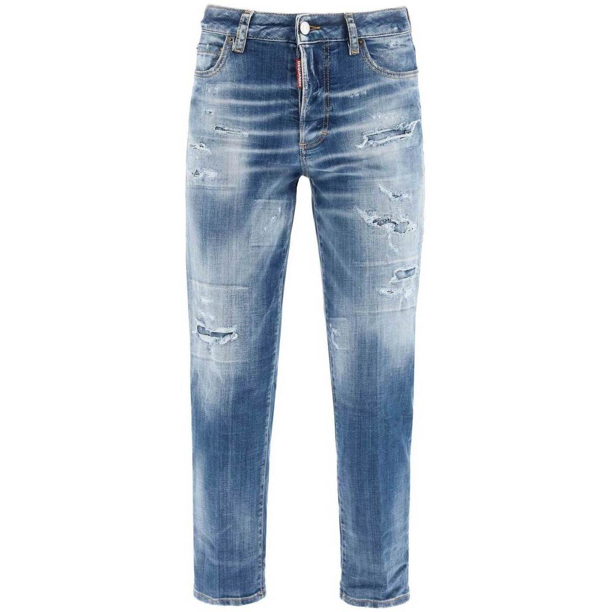 訳あり商品 DSQUARED2 ディースクエアード Blu Dsquared2 boston jeans