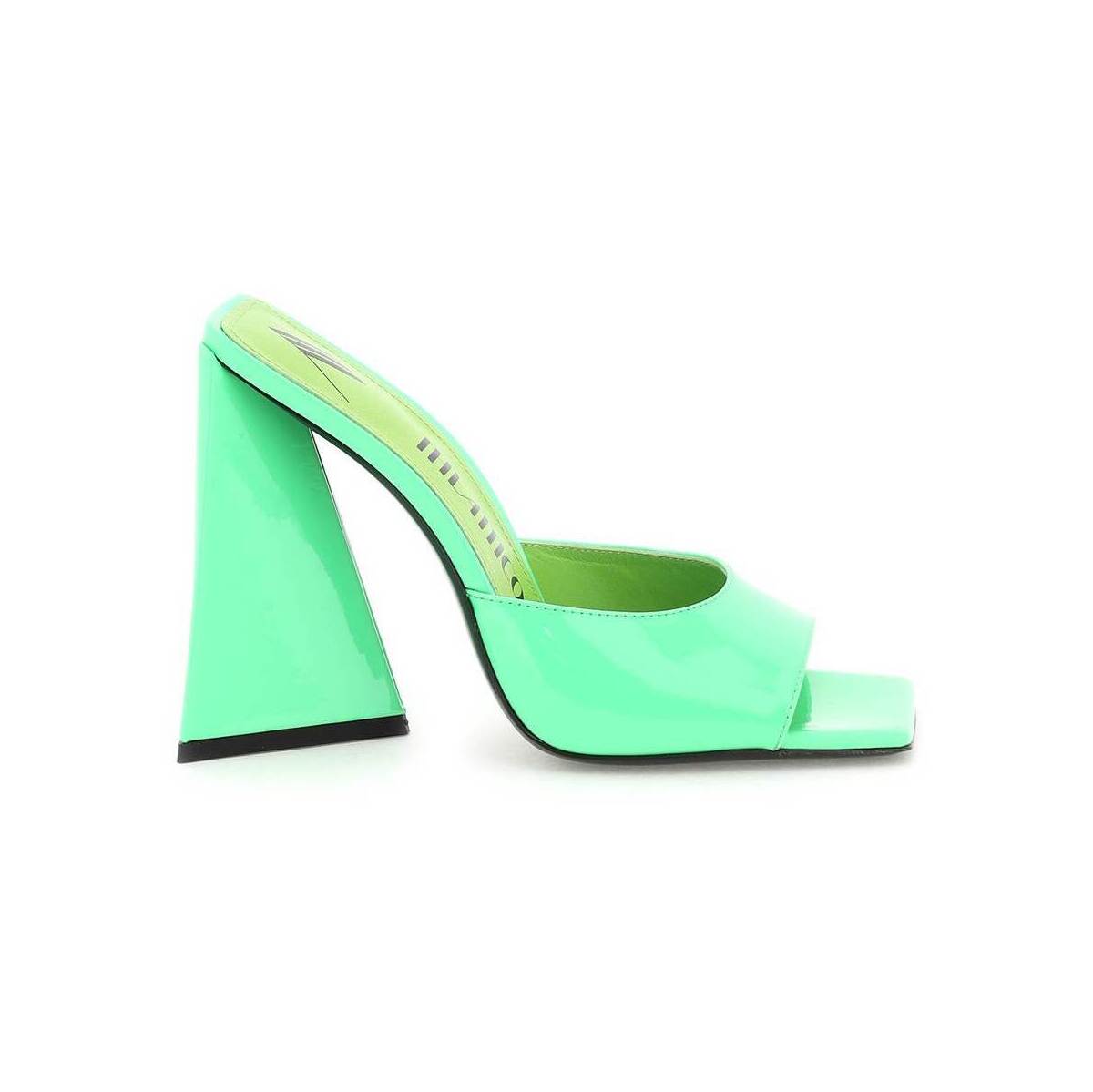 国内即発送】 ATTICO アティコ Verde The attico 'devon' patent faux leatehr mules サンダル  レディース 春夏2023 231WS000L002 ik