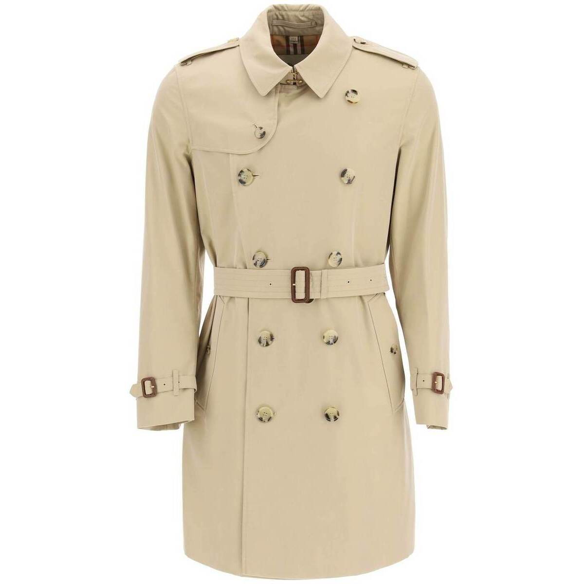 新作商品 BURBERRY バーバリー Beige Burberry kensington midi trench ...
