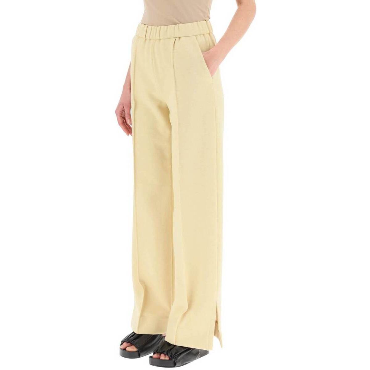 JIL SANDER ジルサンダー Beige Jil Sander Straight Jersey Pants
