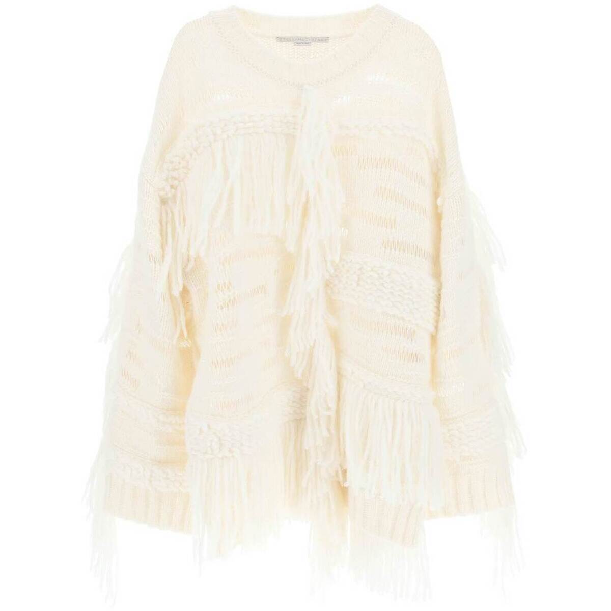 STELLA MCCARTNEY ステラ マッカートニー Bianco Stella mccartney alpaca-blend textured sweater トレーナー レディース 秋冬2022 6K0140 3S2332 ik
