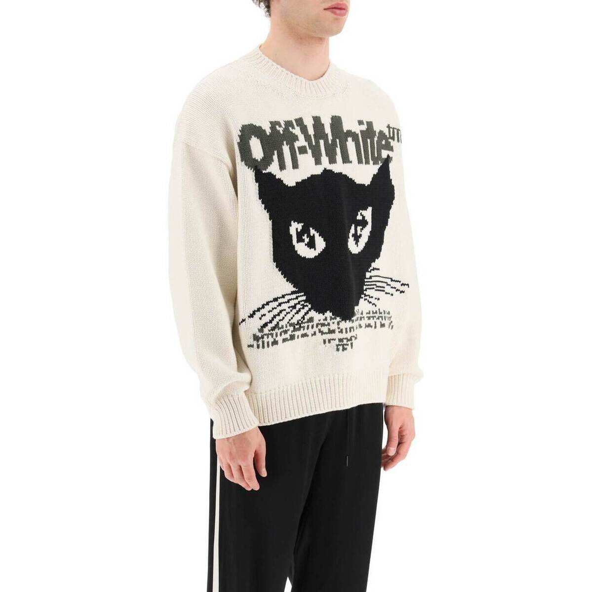 OFF WHITE オフホワイト メンズ OMHE153S23KNI001 Off-white jacquard