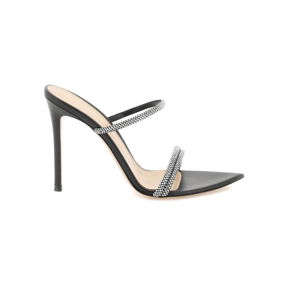 最大97％オフ！ GIANVITO ROSSI ジャンヴィトロッシ Nero Gianvito rossi 'cannes' mules サンダル  レディース 春夏2023 G16090 15RIC XCN ik