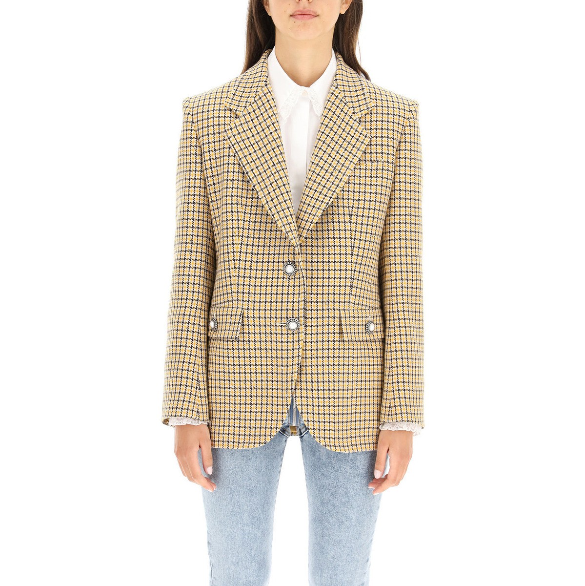 ALESSANDRARICHアレッサンドラリッチColorimistiAlessandrarichsequinedcheckwoolblazerジャケットレディース秋冬2021FAB2580F3315【関税・送料無料】【ラッピング無料】ik