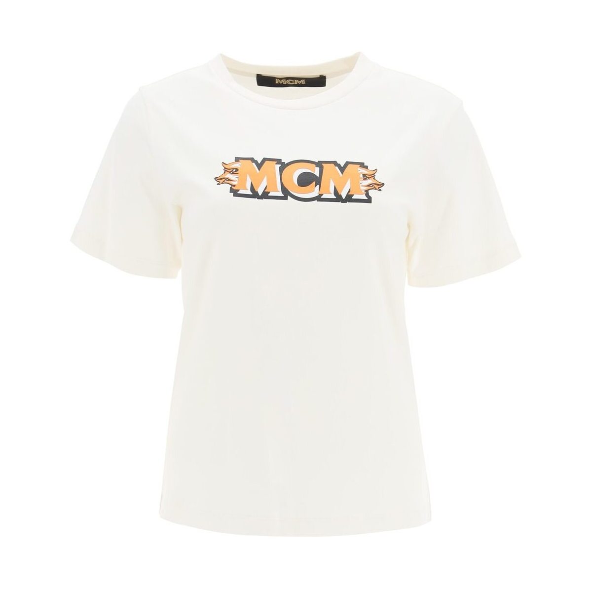 MCM エムシーエム Colori misti Mcm logo t-shirt トップス レディース 秋冬2021 MFTBAMM01 ik