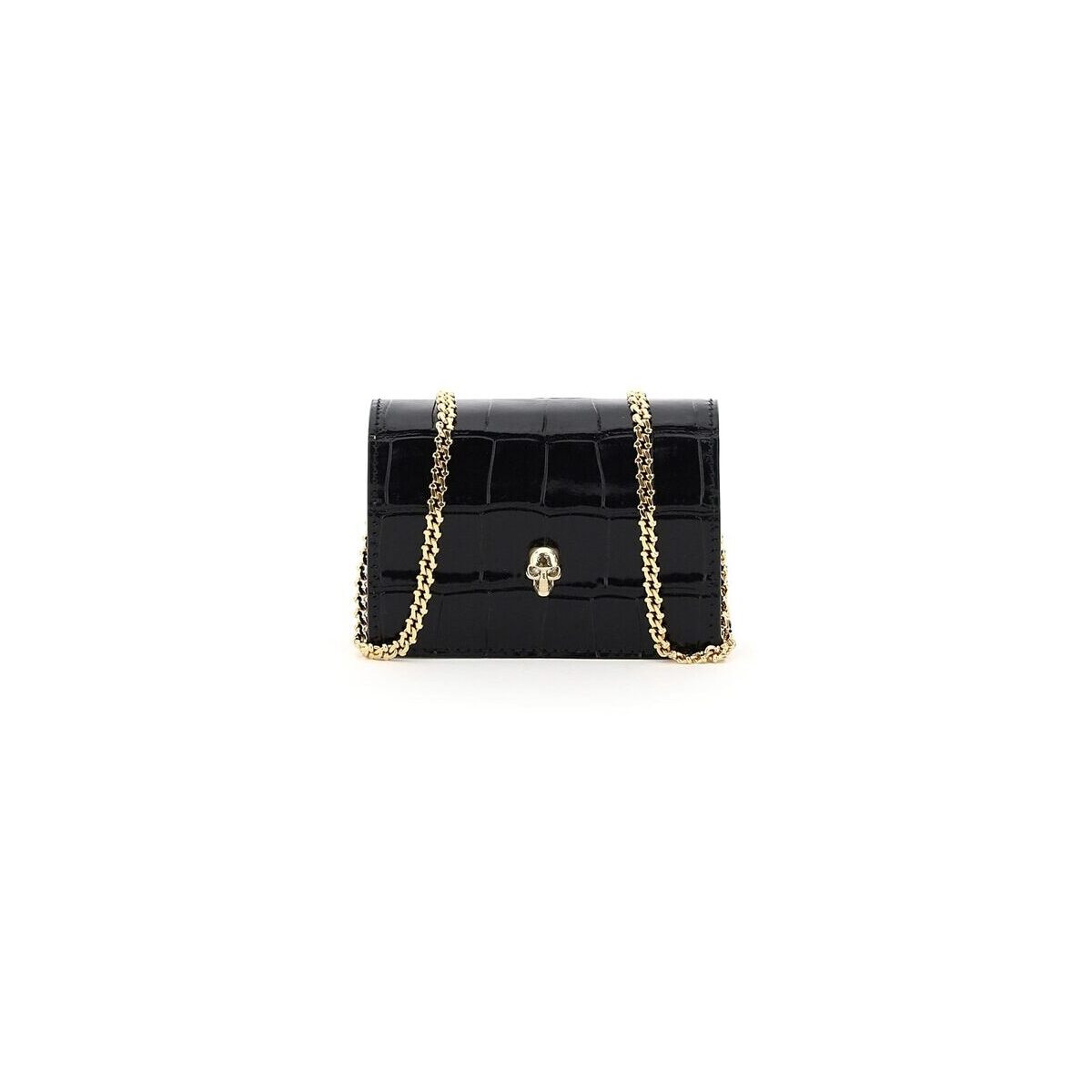 ALEXANDER MCQUEEN アレキサンダー マックイーン Nero Alexander mcqueen skull micro bag バッグ レディース 春夏2022 632032 1JM0G 【関税・送料無料】【ラッピング無料】 ik