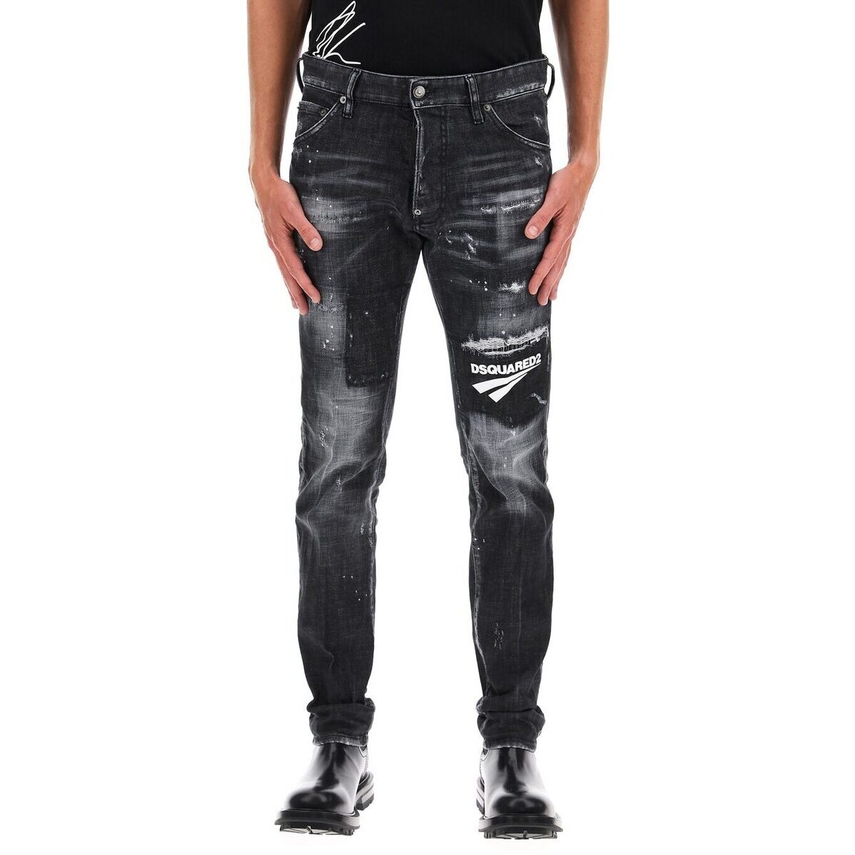 DSQUARED2ディースクエアードNeroDsquared2coolguyjeanslogoデニムメンズ秋冬2021S74LB0983S30357【関税・送料無料】【ラッピング無料】ik