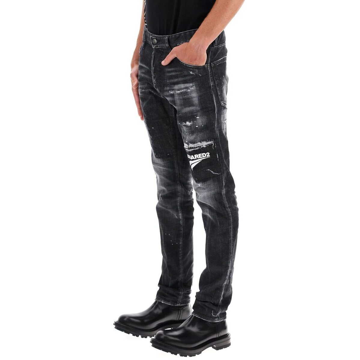 DSQUARED2ディースクエアードNeroDsquared2coolguyjeanslogoデニムメンズ秋冬2021S74LB0983S30357【関税・送料無料】【ラッピング無料】ik