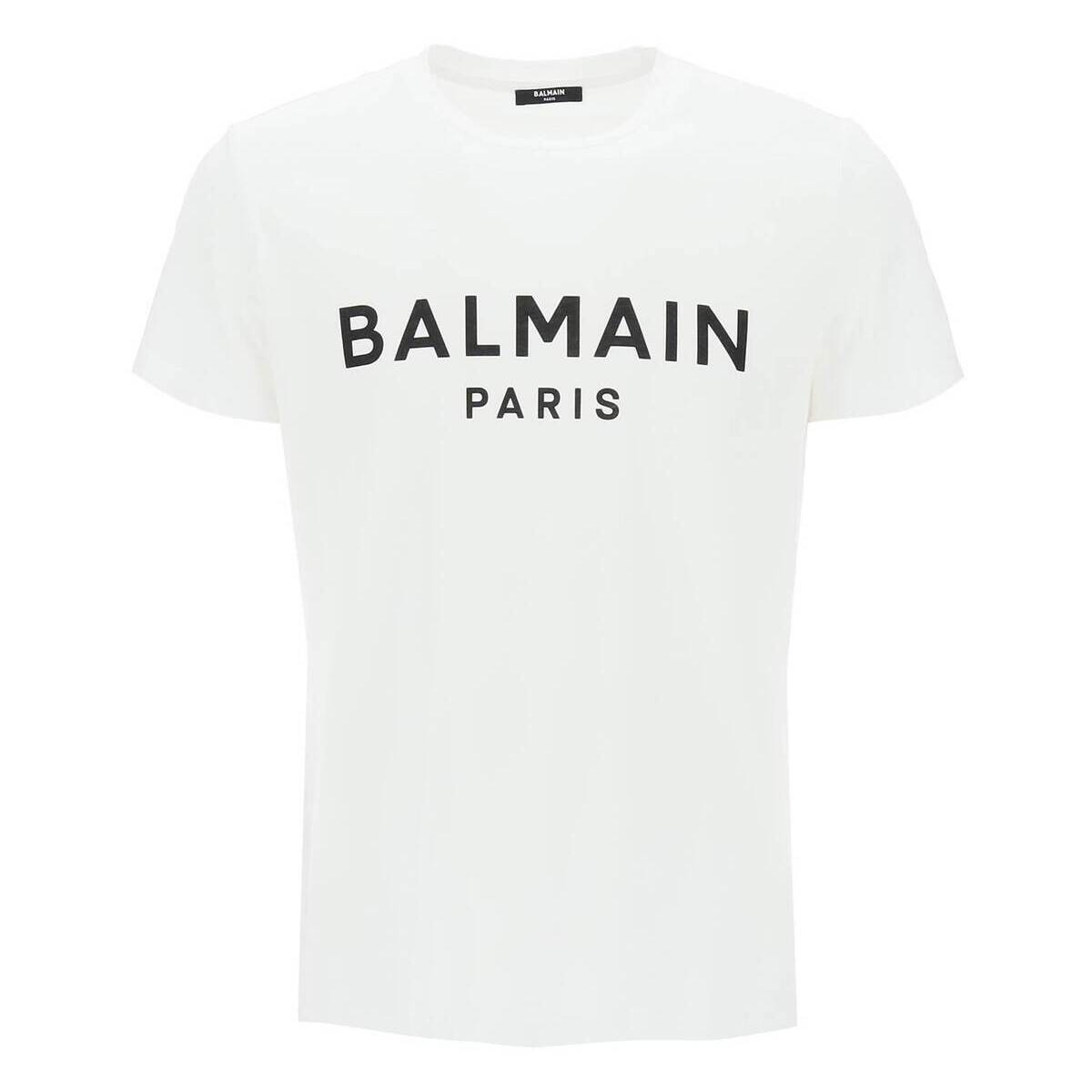SALE／60%OFF】 BALMAIN バルマン Bianco Balmain logo t-shirt T ...
