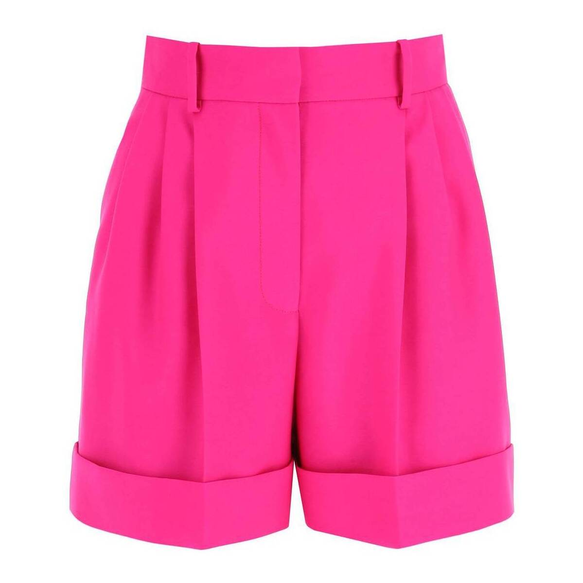 48650円 最新作売れ筋が満載 ALEXANDER MCQUEEN アレキサンダー マックイーン Fuxia Alexander mcqueen  wool tailoring shorts ショーツ レディース 春夏2022 696460 QJACX 関税 送料無料 ラッピング無料 ik