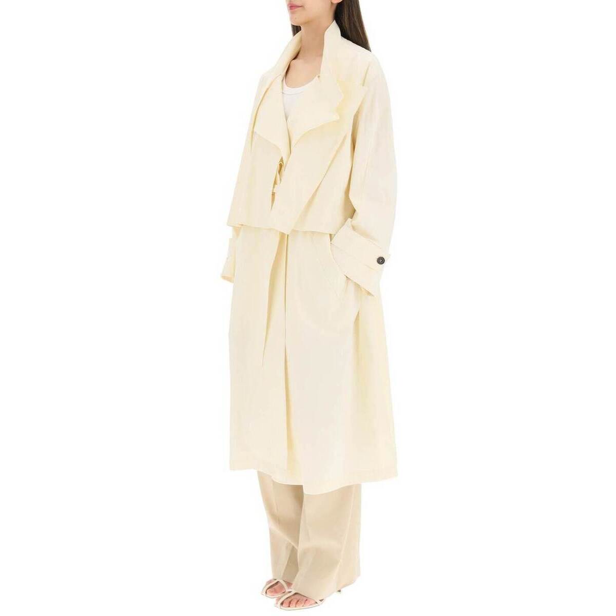 LOWCLASSICロウクラシックBeigeLowclassiclongcottontrenchcoatコートレディース春夏2022CT05CR【関税・送料無料】【ラッピング無料】ik