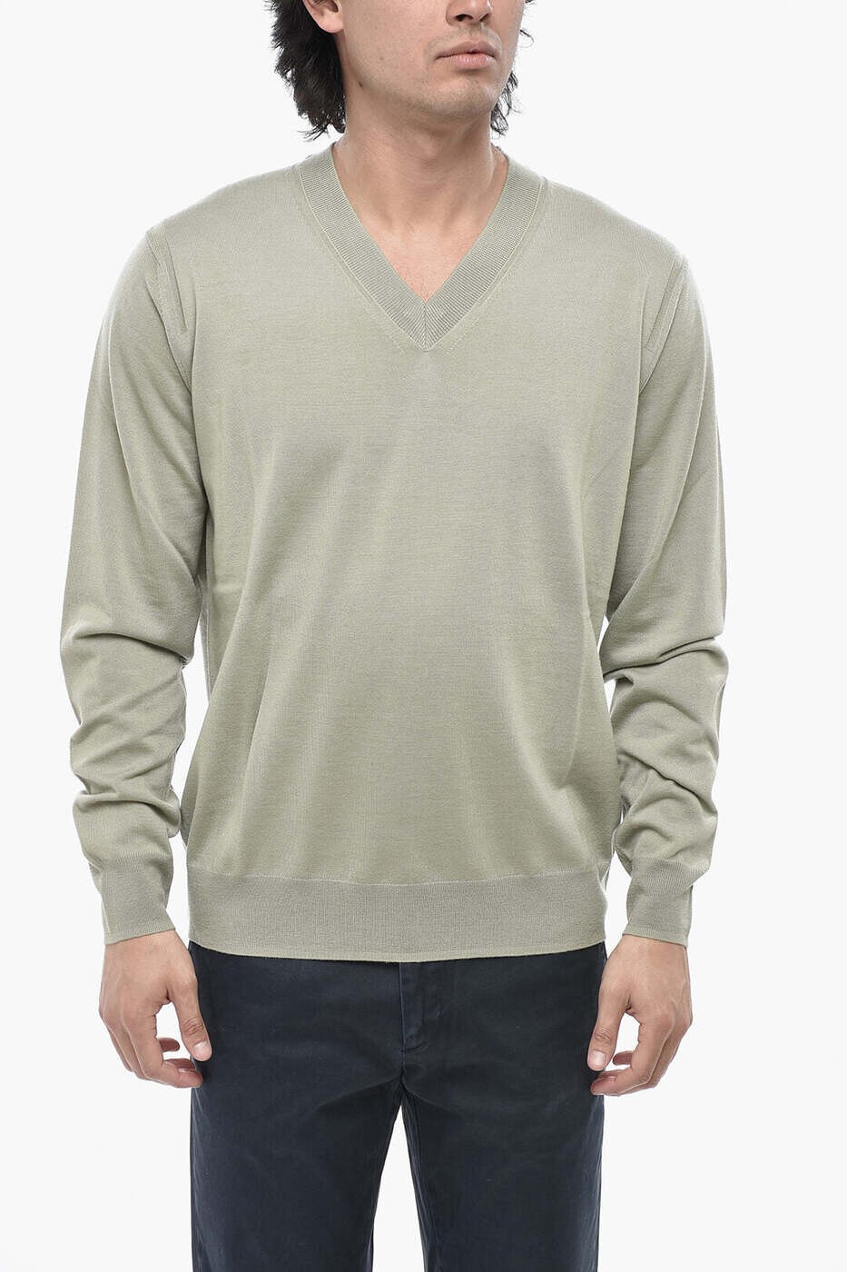 パオロペコラ PAOLO PECORA プルオーバー 編み物御召しもの メンズ 緑であること Knitwear 24集積回路1M0A009F0015636 関税 貨物輸送無料 dk