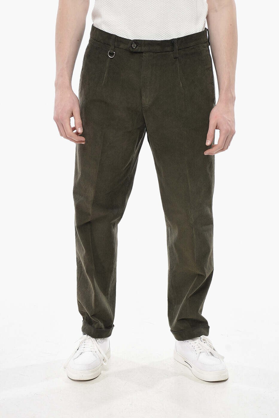 パオロペコラ PAOLO PECORA ズボン パンツ メンズ グリーン Trousers 24IC1M0B064T0015334 関税 送料無料 dk｜BRANDSHOP「il Tesoro」