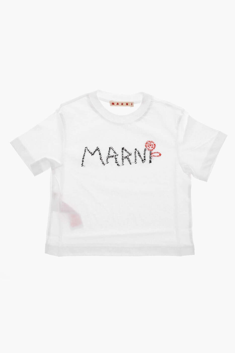 マルニ MARNI ロングスリーブTシャツ Tシャツ ガールズ ホワイト Long sleeve t-shirts M01444 M00V4 0M100 関税 送料無料 dk｜BRANDSHOP「il Tesoro」