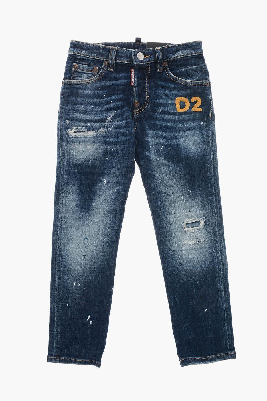 ディースクエアード DSQUARED2 レギュラーフィットジーンズ デニム ボーイズ ブルー Regular fit jeans DQ0731 D0A5S DQ01 関税 送料無料 dk|BRANDSHOP「il Tesoro」
