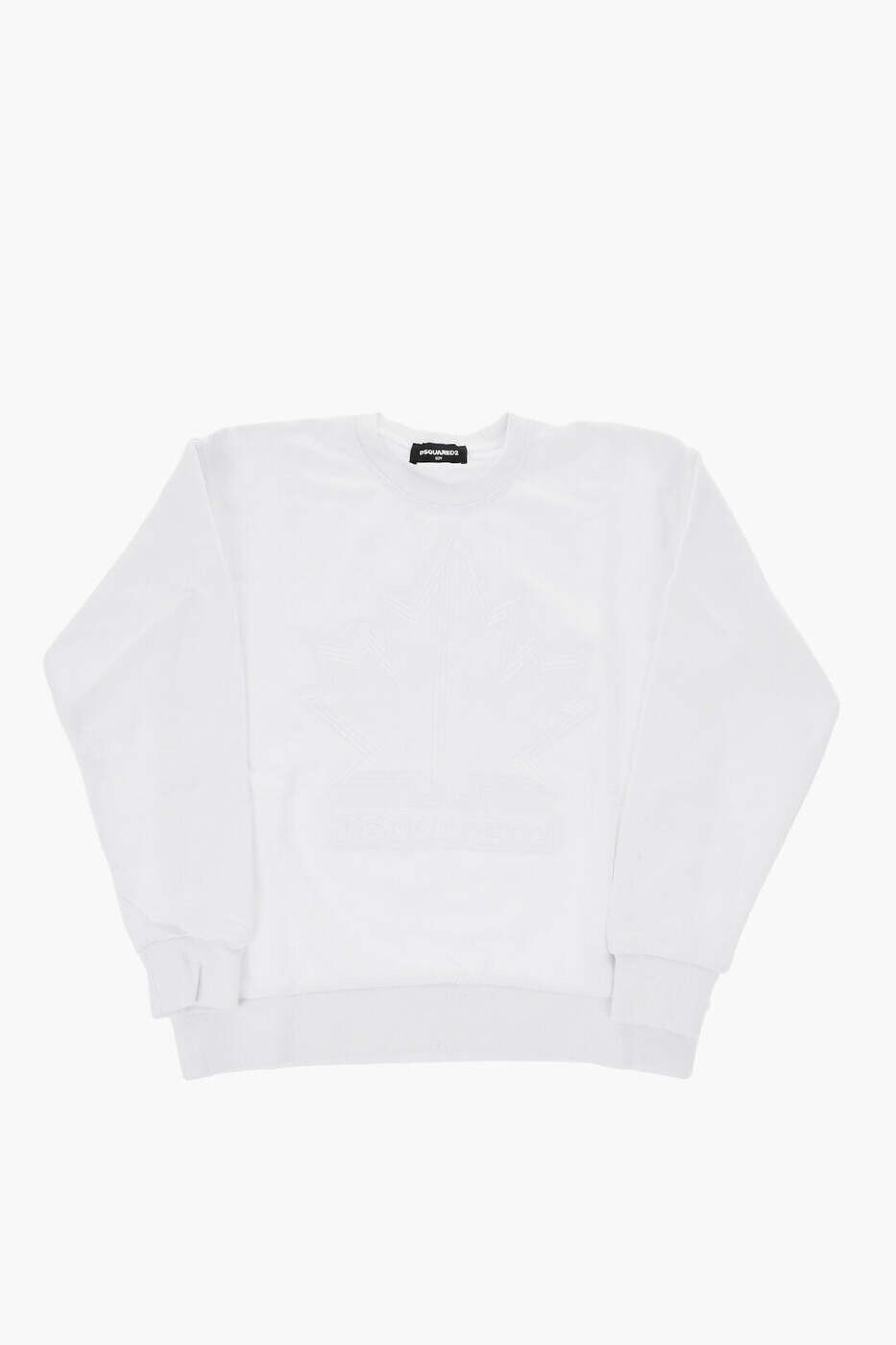 ディースクエアード DSQUARED2 クルーネックスウェットシャツ トレーナー ボーイズ ホワイト Crew neck sweatshirts DQ1449 D0A22 DQ100 関税 送料無料 dk｜BRANDSHOP「il Tesoro」 21,600円