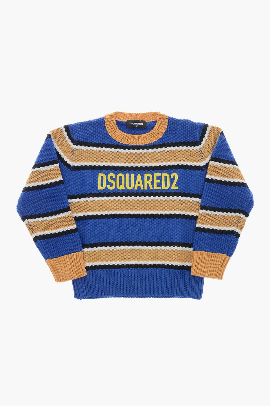 ディースクエアード DSQUARED2 クルーネックジャンパー 編み物御召しもの ボーイズ ベージュ Crew neck jumpers DQ1939 D0A57 DQ822 関税 貨物輸送無料 dk