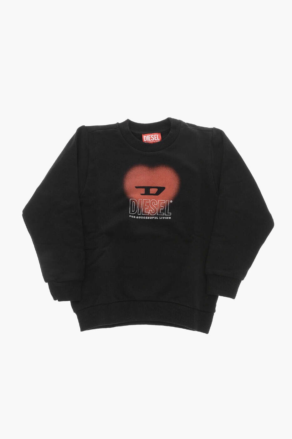 ディーゼル DIESEL クルーネックスウェットシャツ 調教師 ガールズ 黒いこと Crew neck sweatshirts J02230 0JFAV K900 関税 貨物輸送無料 dk