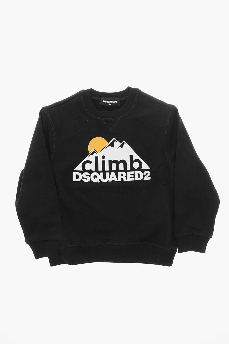 ディースクエアード DSQUARED2 クルーネックスウェットシャツ 調教師 ボーイズ 黒いこと Crew neck sweatshirts DQ1965 D0A41 DQ900 関税 貨物輸送無料 dk